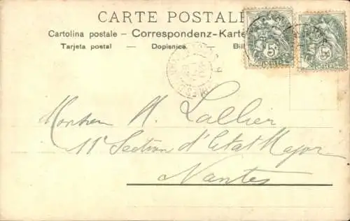 Künstler Ak Van Dock, Engländer, Soldat, Pfeiffe, Uniform, Karikatur