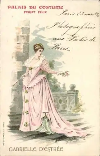 Künstler Litho Japhet, Palais du Costume, Felix Project, Gabrielle d'Estree