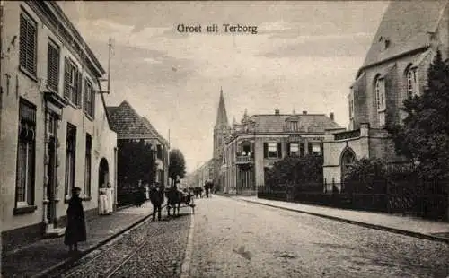 Ak Terborg Gelderland, Straße, Kinder, Häuser