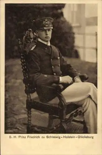 Ak Prinz Friedrich von Schleswig-Holstein-Glücksburg, Porträt