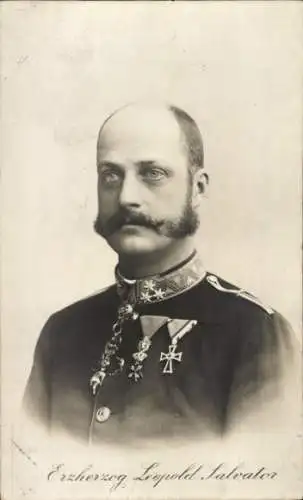 Ak Erzherzog Leopold Salvator von Österreich