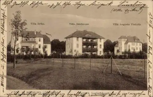 Ak Lüneburg in Niedersachsen, Kurpark, Logierhäuser, Villa Auguste Victoria, Villa Erika