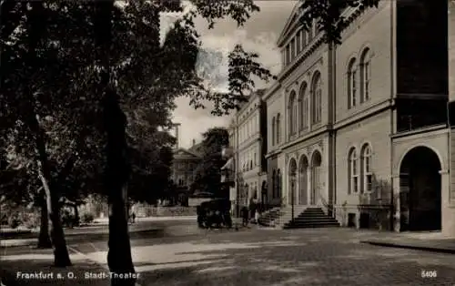 Ak Frankfurt an der Oder, Stadttheater