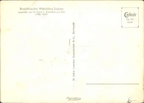 Ak Siegburg an der Sieg, Abtei St. Michael, Michaelsberg