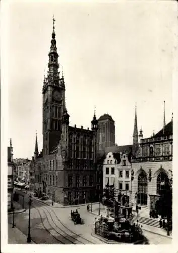 Ak Gdańsk Danzig, Rathaus