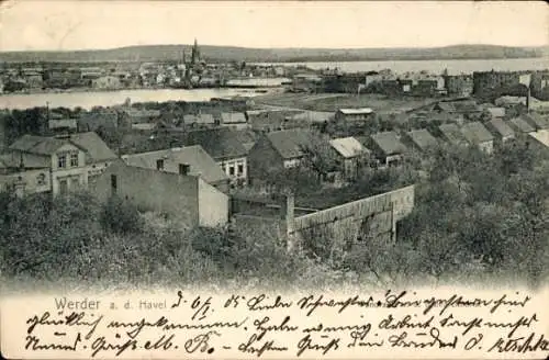 Ak Werder an der Havel, Panorama