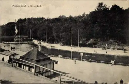 Ak Remscheid im Bergischen Land, Strandbad, Freibad
