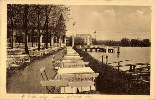 Ak Berlin Treptow Niederschöneweide, Wirtshaus Loreley an der Oberspree