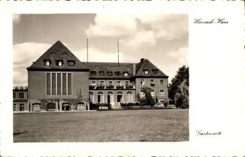 Ak Berlin Zehlendorf Dahlem, Harnack-Haus, Ihnestraße 16-20, Gartenseite