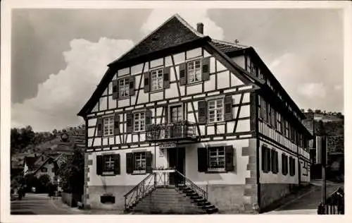 Ak Lautenbach im Ortenaukreis, Gasthaus und Pension zum Schwanen, Inhaber Ott Sester