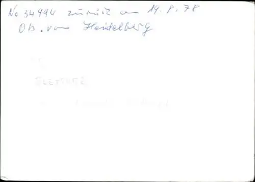 Foto Politiker Oberbürgermeister von Heidelberg, Portrait, Autogramm