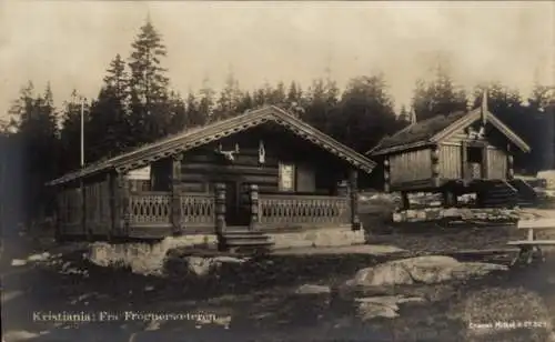 Foto Ak Kristiania Christiania Oslo Norwegen, Fra Frognersoeteren