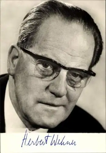 Ak Stellvertretender Vorsitzender der SPD, Herbert Wehner, Portrait