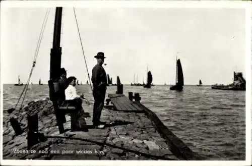 Ak Utrecht Niederlande, Zouen ze nog een paar wickies hon, Segelboote