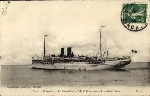 Ak Passagierschiff La Guadeloupe, CGT