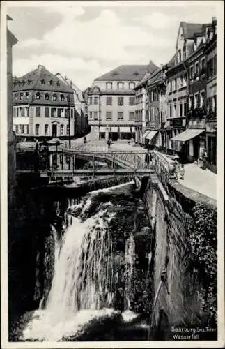 Ak Saarburg an der Saar Bezirk Trier, Wasserfall