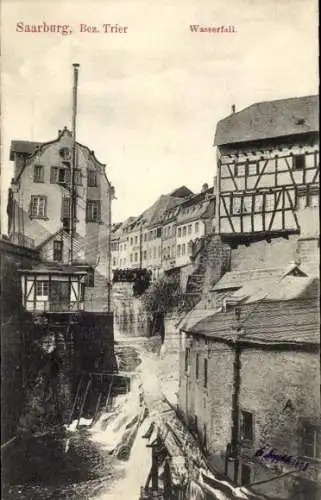 Ak Saarburg an der Saar, Wasserfall