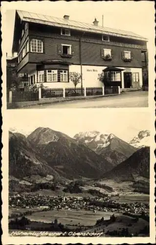 Foto Ak Oberstdorf im Oberallgäu, Haus Rees, Panorama