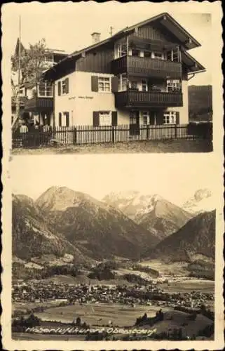 Foto Ak Oberstdorf im Oberallgäu, Haus Burger, Panorama