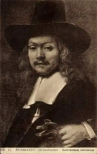 Künstler Ak Rembrandt, De Staalmeesters, Rijks-Museum, Amsterdam