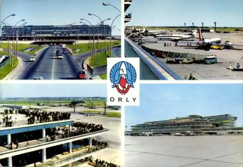 Ak Orly Val de Marne, Flughafen Paris-Orly, Flughafenansichten, Les Terrasses, L’Aerogare