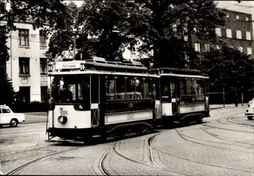 Ak Hamburg Altona, Historisches Straßenbahnzug Nr. 656, Museumsfahrzeuge