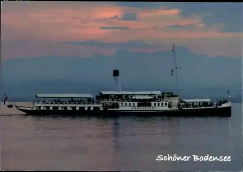 Ak Dampfer Hohentwiel auf dem Bodensee