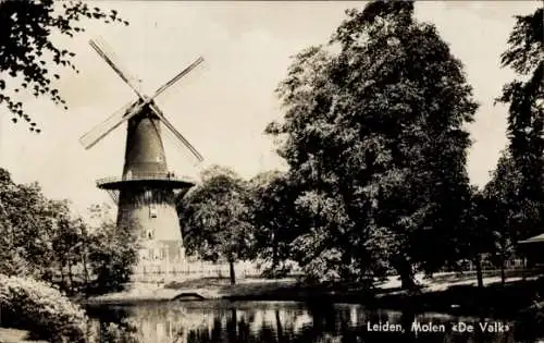 Ak Leiden Südholland Niederlande, Mill De Valk