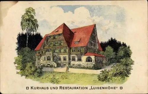 Ak Freiburg im Breisgau, Kurhaus und Restauration Luisenhöhe