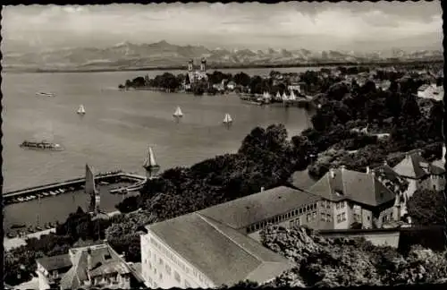 Ak Friedrichshafen am Bodensee, Teilansicht, Blick vom St. Nikolausturm