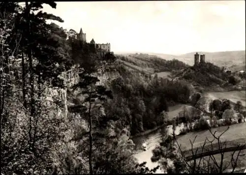 Ak Bad Kösen Naumburg an der Saale, Rudelsburg, Saaleck