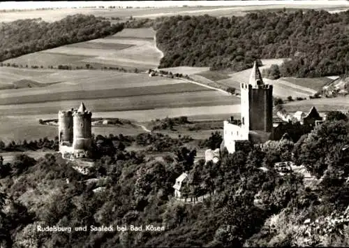 Ak Bad Kösen Naumburg an der Saale, Rudelsburg, Saaleck