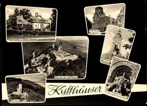 Ak Steinthaleben Kyffhäuserland in Thüringen, Kyffhäuser, Rothenburg, Oberburg, Rathsfeld