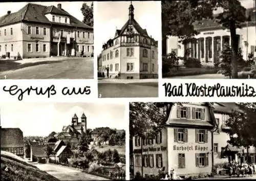 Ak Bad Klosterlausnitz Thüringen, FDGB Erholungsheim Holzland, Erholungsheim Siegfried Michl, Köppe