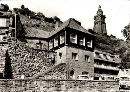 Ak Steinthaleben Kyffhäuserland Thüringen, Kyffhäuser, Denkmal, FDGB-Erholungsheim Glückauf