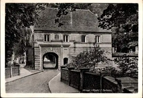 Ak Mirow in Mecklenburg, Torhaus