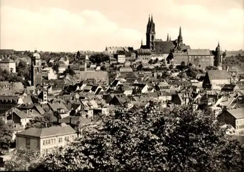 Ak Meißen an der Elbe, Gesamtansicht, Kirche