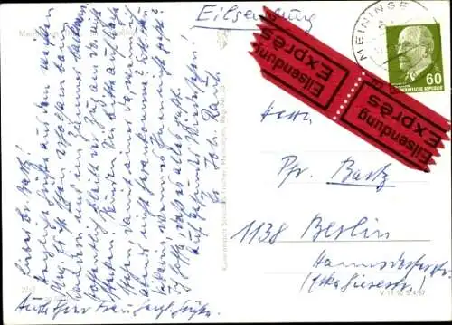 Ak Meiningen in Thüringen, Schlosshof