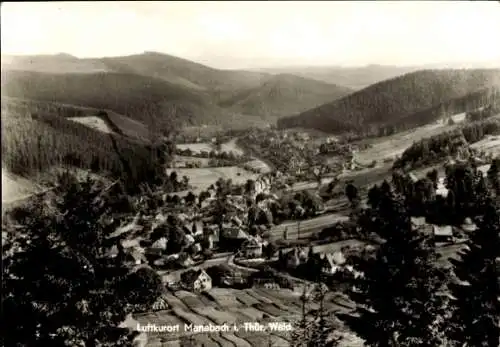 Ak Manebach Ilmenau in Thüringen, Panorama