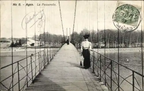 Ak Agen Lot et Garonne, La Passerelle