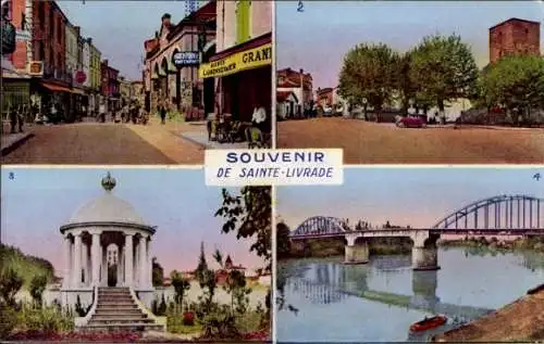 Ak Sainte Livrade sur Lot Lot-et-Garonne Frankreich, Brücke