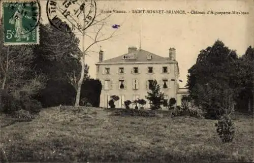 Ak Saint-Bonnet-Briance Haute Vienne, Chateau d'Aigueperse-Mirabeau