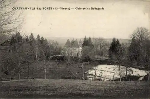 Ak Chateauneuf La Foret Haute Vienne, Chateau de Bellegarde