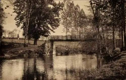 Ak Peyrat-de-Bellac Haute Vienne, le Vincou, Passerelle de Jaugeas