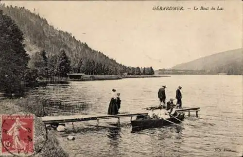 Ak Gérardmer Lothringen Vosges, Bout du Lac