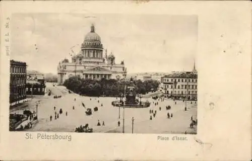 Ak Sankt Petersburg Russland, Isaak-Kathedrale, Isaak Platz