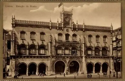 Ak Lisboa Lissabon Portugal, Estacao do Rocio