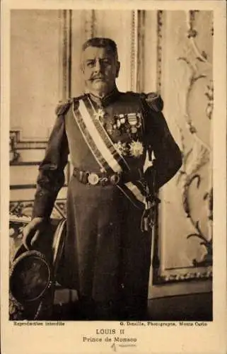 Ak Prinz Louis II von Monaco