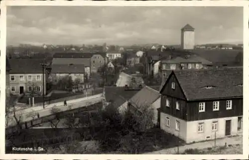 Ak Dresden Klotzsche, Straßenpartie, Häuser