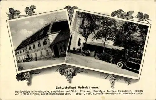 Ak Voitelsbrunn Břeclav Lundenburg Südmähren, Schwefelbad